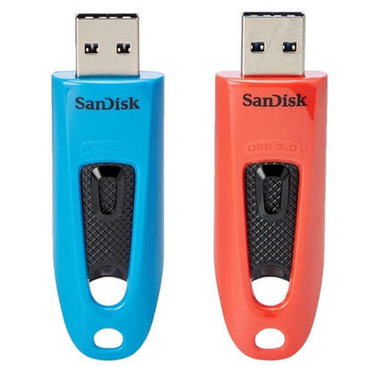 sandisk-ultra-unidad-flash-usb-64gb-usb30-azul-rojo-paquete-de-2