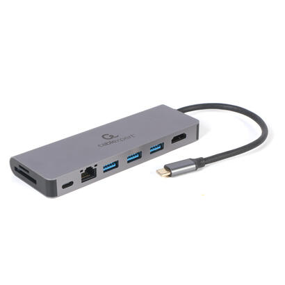 gembird-a-cm-combo5-05-multi-port-adapter-usb-tipo-c-5in1-hub-hdmi-pd-card-reader-lan