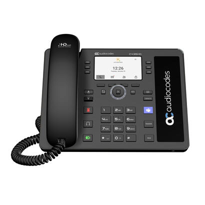 audiocodes-teams-c435hd-r-ip-phone-poe-gbe-negro