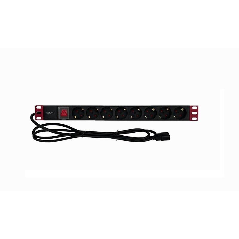 techly-365733-regleta-rack-19-1u-8x-schuko-cable-c14-2m