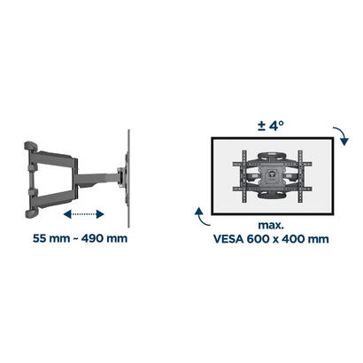 gembird-wm-75st-02-soporte-para-tv-1905-cm-75-acero-32-75inch