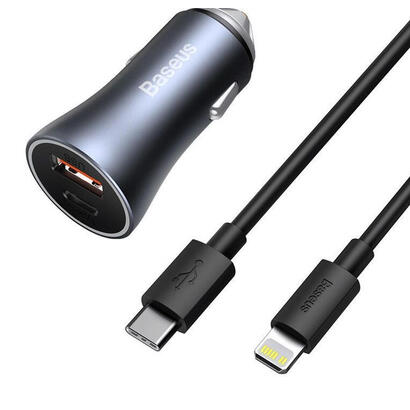 ladowarka-samochodowa-baseus-golden-contactor-pro-usb-usb-c-qc40-pd-scp-40w-szara-kabel-usb-c-do-ip-1m-czarny