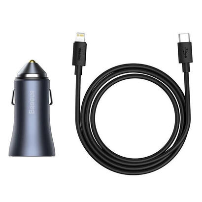 ladowarka-samochodowa-baseus-golden-contactor-pro-usb-usb-c-qc40-pd-scp-40w-szara-kabel-usb-c-do-ip-1m-czarny
