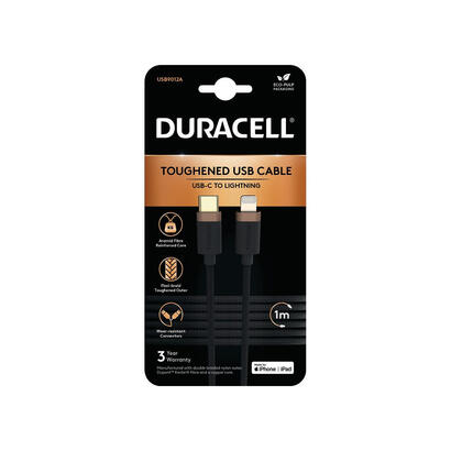duracell-usb-c-do-lightning-1m-czarny