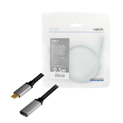 cable-logilink-cua0105-usb-05-m-usb-32-gen-2-31-gen-2-usb-c-negro-gris