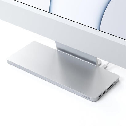 satechi-slim-dock-do-imac-24-usb-c-usb-c-10gb-usba-a-10gb-2x-usb-a-czytnik-kart-microsd-kieszen-na-nvme-sata-srebrny