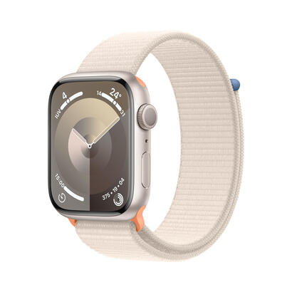 apple-watch-series-9-gps-45mm-caja-de-aluminio-blanco-estrella-correa-deportiva-loop-blanco-estrella