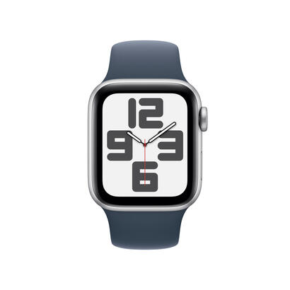 apple-watch-se-2-gen-2023-gps-40mm-caja-de-aluminio-plata-correa-deportiva-azul-tempestad-s-m