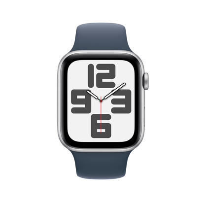 apple-watch-se-2-gen-2023-gps-44mm-caja-de-aluminio-plata-correa-deportiva-azul-tempestad-m-l