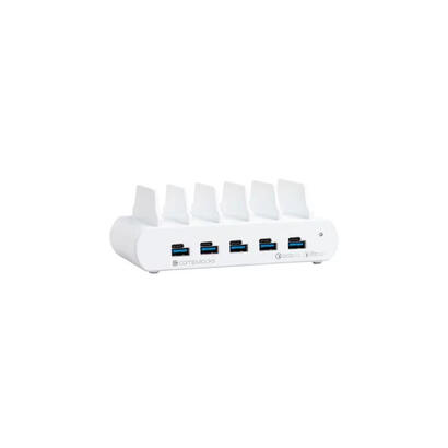 compulocks-5-port-usb-c-and-usb-a-charging-dock-with-eu-estacion-de-carga-150-vatios-10-conectores-de-salida-5-usb-c-5-x-usb-tip