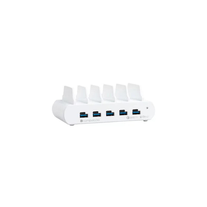 compulocks-5-port-usb-c-and-usb-a-charging-dock-with-eu-estacion-de-carga-150-vatios-10-conectores-de-salida-5-usb-c-5-x-usb-tip