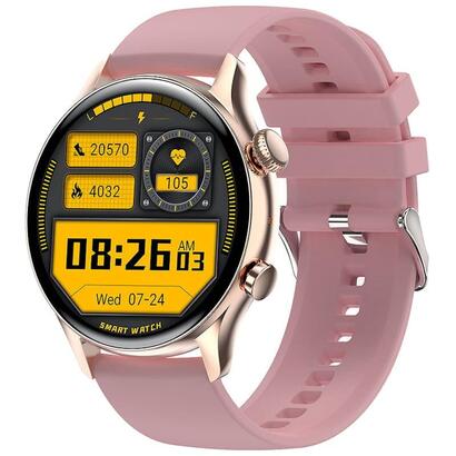 smartwatch-colmi-i30-dorado-con-correa-de-silicona-rosa