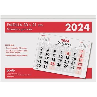 dohe-calendario-sobremesafaldilla-30x21cm-numeros-grandes-2024