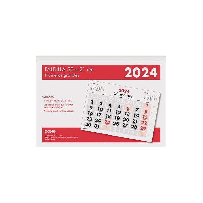 dohe-calendario-sobremesafaldilla-30x21cm-numeros-grandes-2024