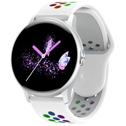 smartwatch-lemfo-lf28-pro-plata-correa-arcoiris-blanca