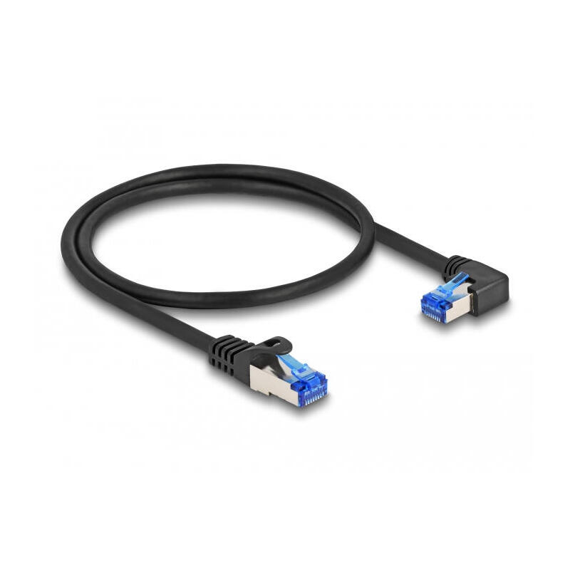 delock-cable-de-red-rj45-cat6a-sftp-gerade-rechts-angular-05-m-negro