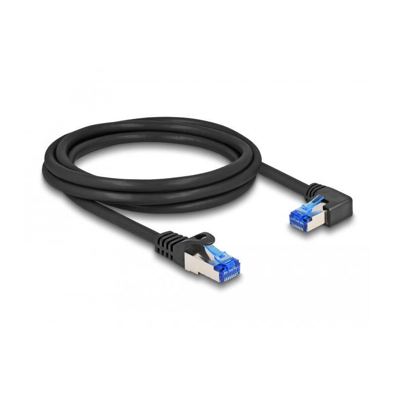 delock-cable-de-red-rj45-cat6a-sftp-gerade-rechts-angular-3-m-negro