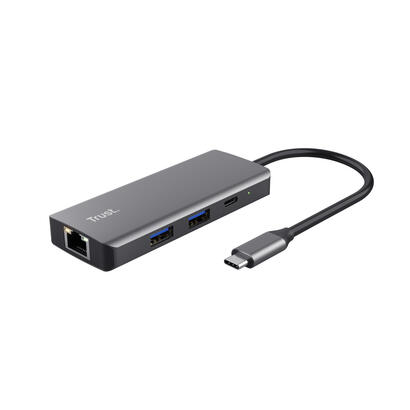 docking-usb-tipo-c-trust-dalyx-2xusb-2xusb-tipo-c-1xhdmi-1xrj45-gris