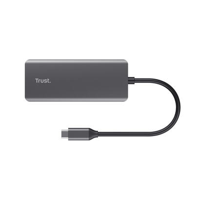 docking-usb-tipo-c-trust-dalyx-2xusb-2xusb-tipo-c-1xhdmi-1xrj45-gris