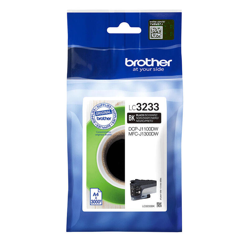 tinta-brother-lc3233bk-dcpj1100dw-mfcj1300dw-ori-negra