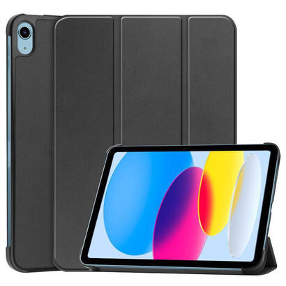 for-apple-ipad-10th-gen-109-inch-2022-tri-fold-caster-hard-shell-cover-with-auto-wake-function-black-warranty-12m