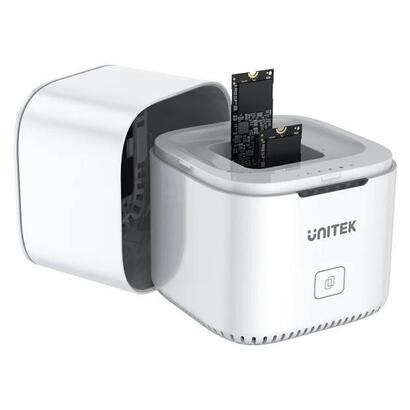 unitek-syncstation-m2-usb-c-to-pcie-nvme-m2-ssd-dual-bay-docking-station-with-offline-clone-s1207a