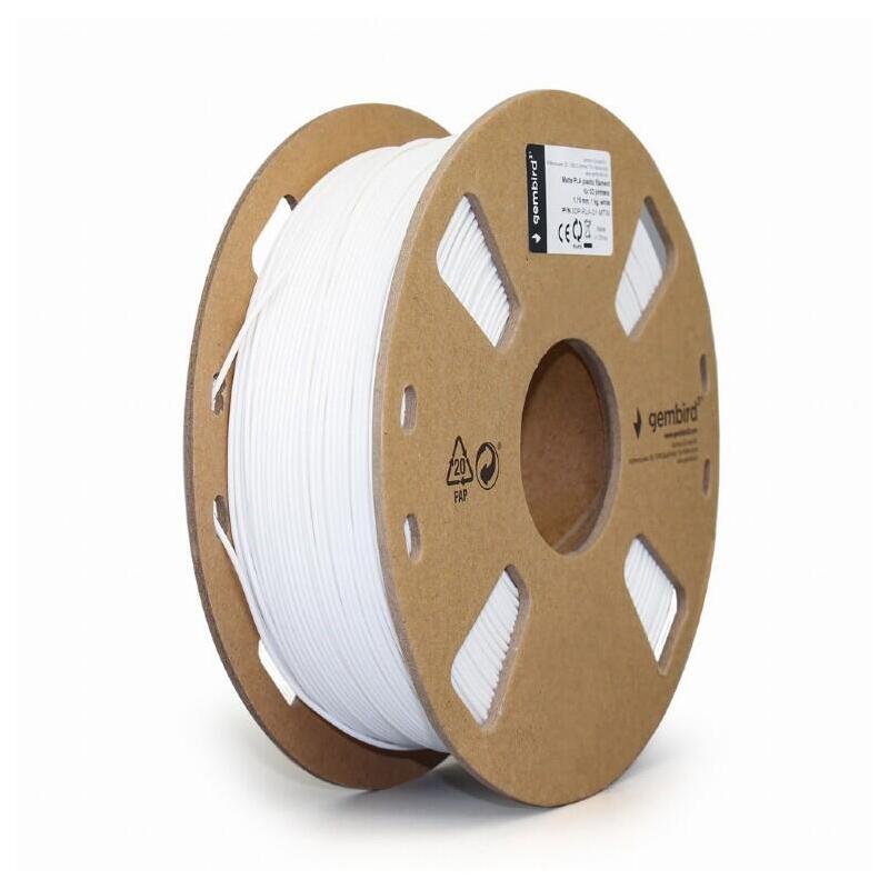 gembird-filament-matte-pla-blanco-175mm-1kg