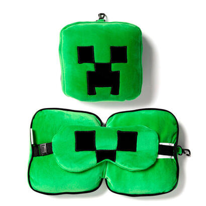 almohada-viaje-antifaz-creeper-minecraft-resteazzz