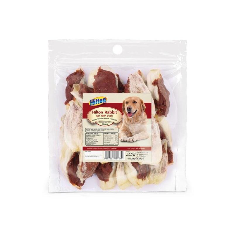 masticable-para-perros-hilton-rabbit-ear-with-duck-500g