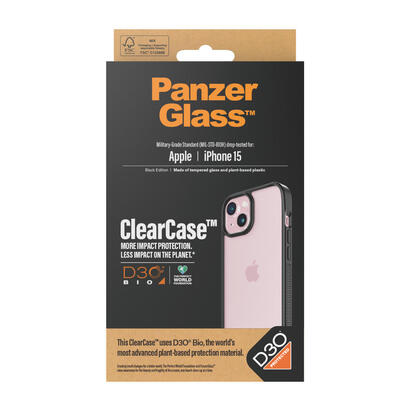funda-para-iphone-15-panzerglass-clearcase-61-negro-transparente