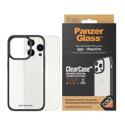 funda-para-iphone-15-pro-panzerglass-clearcase-61-negro-transparente