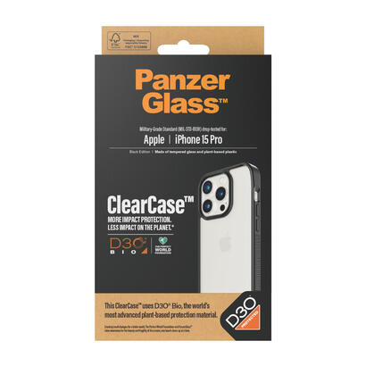 funda-para-iphone-15-pro-panzerglass-clearcase-61-negro-transparente
