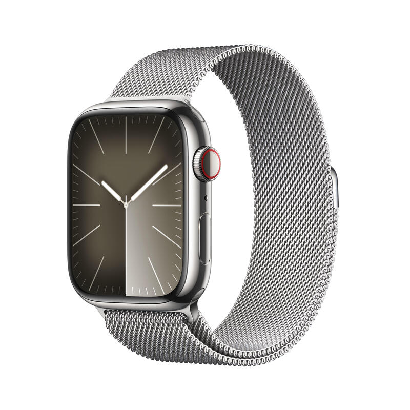 apple-watch-series-9-gpscell45mm-acero-inoxidable-plata-milan