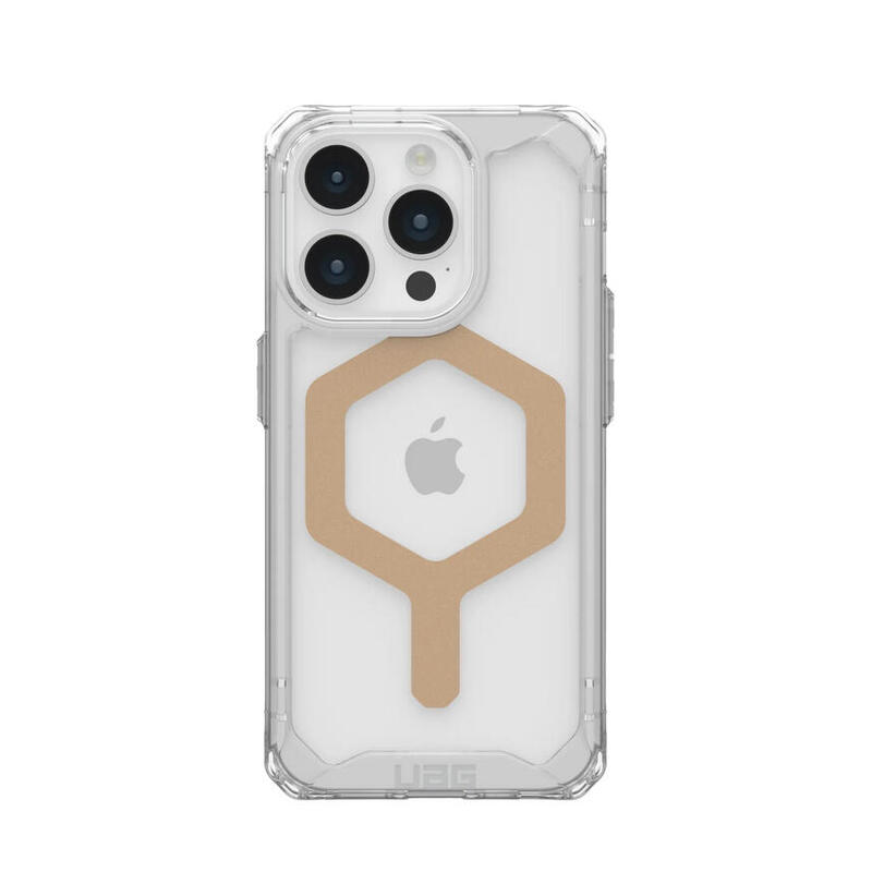 urban-armor-gear-114286114381-funda-para-iphone-15-pro-155-cm-61-oro-transparente