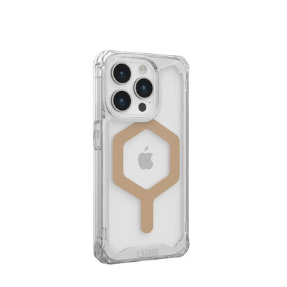 urban-armor-gear-114286114381-funda-para-iphone-15-pro-155-cm-61-oro-transparente