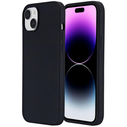 infinite-rome-iphone-15-plus-silicone-case-for-magsafe-charging-black-100-recycled-silicone-warranty-24m
