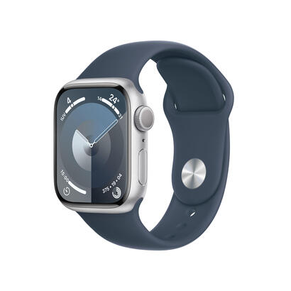 apple-watch-s9-aluminio-41mm-plata-sportarmband-sturmblau-ml