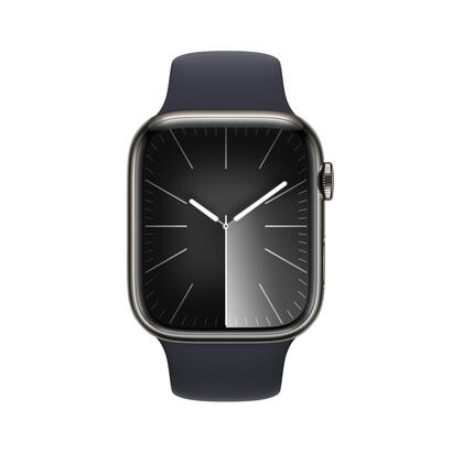 apple-watch-s9-edelstahl-cellular-45mm-graphit-sportarmband-mitternacht-sm