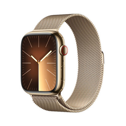 apple-watch-s9-edelstahl-cellular-45mm-dorado-milanaise-dorado