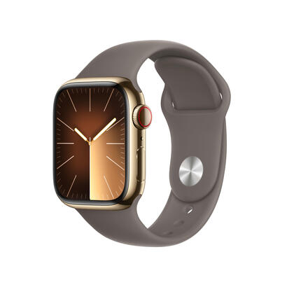 apple-watch-s9-edelstahl-cellular-41mm-dorado-sportarmband-tonbraun-ml