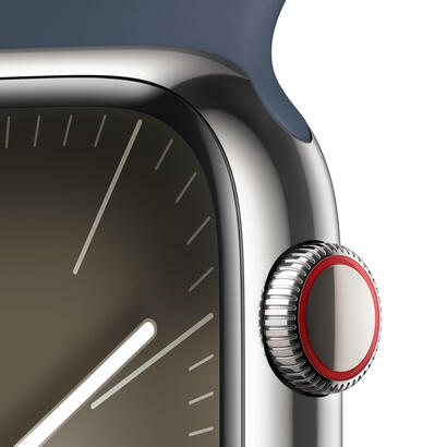 apple-watch-s9-edelstahl-cellular-45mm-plata-sportarmband-sturmblau-sm