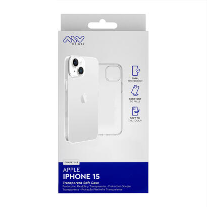 myway-funda-compatible-con-apple-iphone-15-transparente