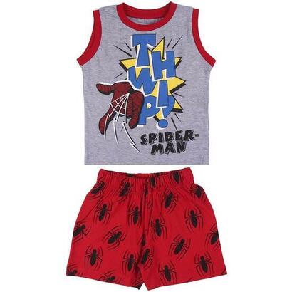 pijama-corto-tirantes-single-jersey-spiderman-gris-talla-2a