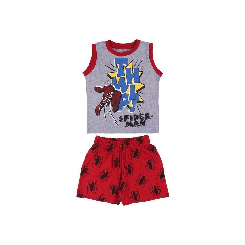 pijama-corto-tirantes-single-jersey-spiderman-gris-talla-2a