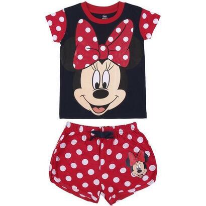 pijama-corto-single-jersey-minnie-talla-4a