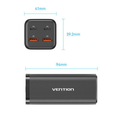 cargador-de-pared-vention-fbsbg-eu-2xusb-tipo-c-2xusb-100w