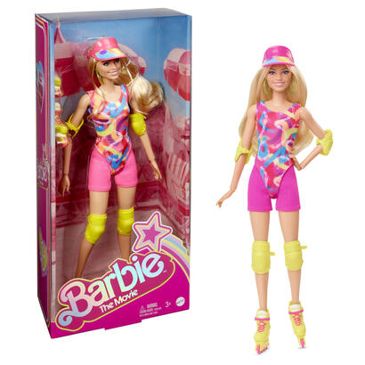 mattel-barbie-the-movie-margot-robbie-como-barbie-muneca-patinaje-en-linea