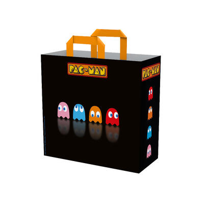 shopping-bag-konix-pacman-black-reutilizable