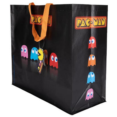 shopping-bag-konix-pacman-black-reutilizable