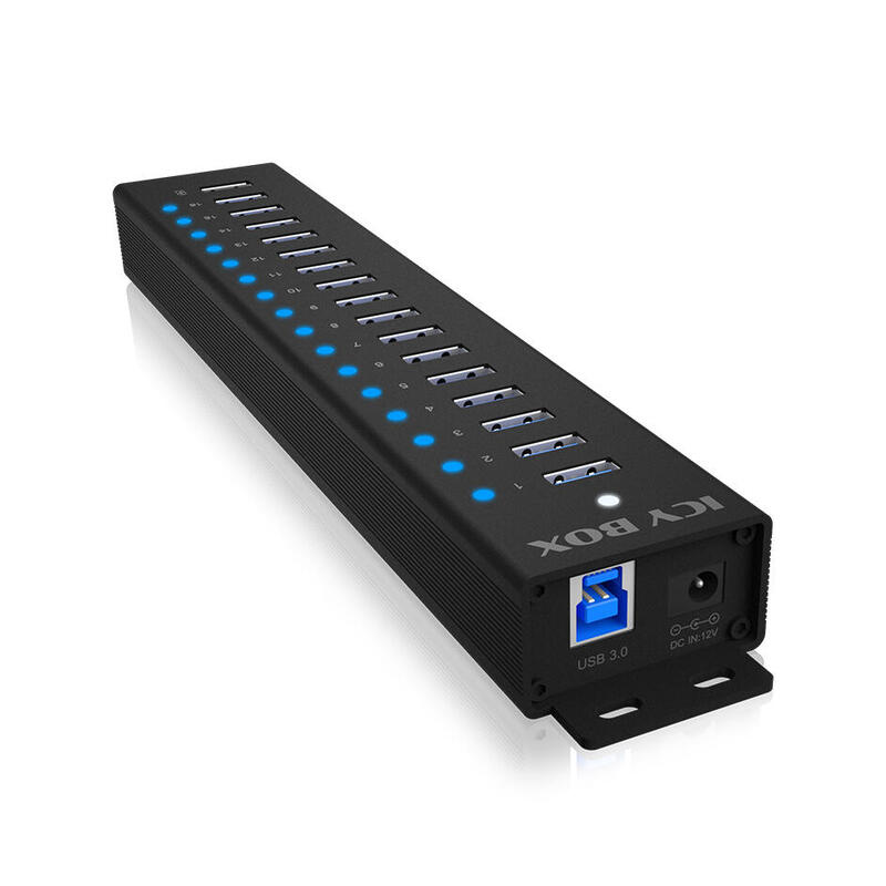 hub-161-port-icy-box-ib-hub1717-u3-usb-32-gen-1-31-gen-1-type-a-5000-mbits-negro